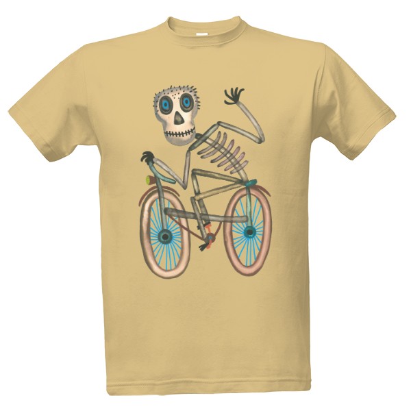 Tričko s potiskem Kostlivec