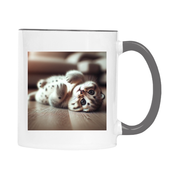 Hrnek malý barevný s potiskem Tulení Kotě: Nejroztomilejší Hybrid