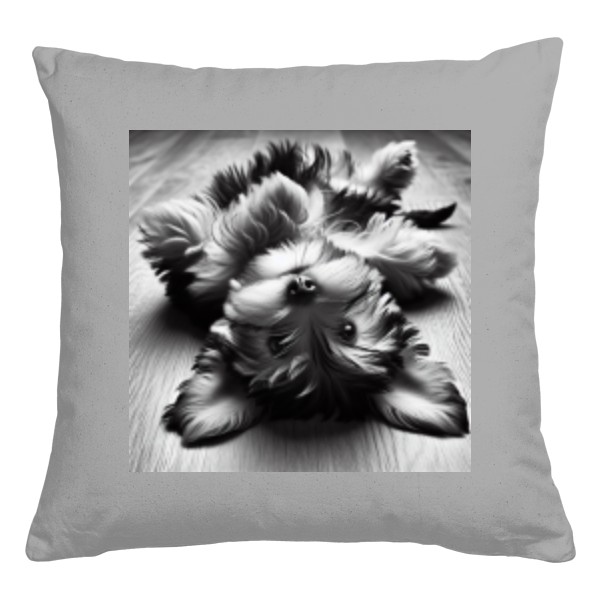 Polštář bavlněný  s potiskem Jorkšír: Luxusní Pasažér